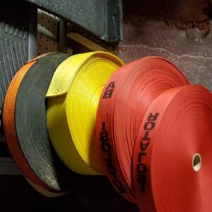 Vibrant Red Webbing Roll for Crafting